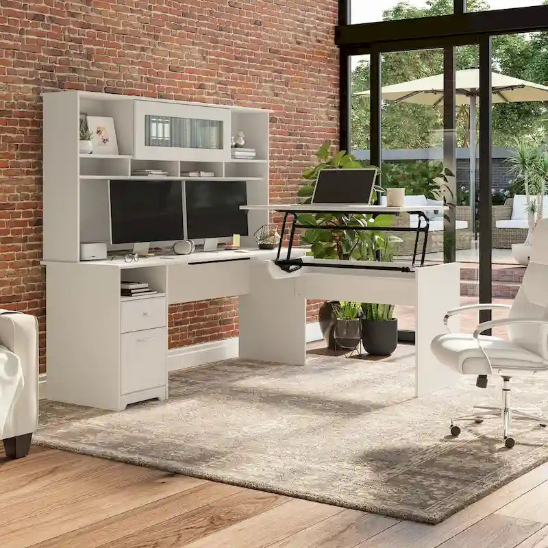 Scrivania da ufficio per computer con cassetti di