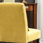 Poltrona moderna da 80,65 cm con schienale alto e rivestimento in poliestere, cuscino e gambe affusolate