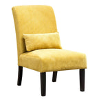 Poltrona moderna da 80,65 cm con schienale alto e rivestimento in poliestere, cuscino e gambe affusolate