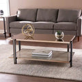   Thornberry Champagne Metal with Smoked Mirror Coffee Table