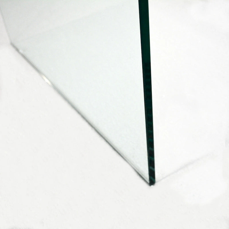 Console in vetro, Tavolino consolle in vetro temperato trasparente
