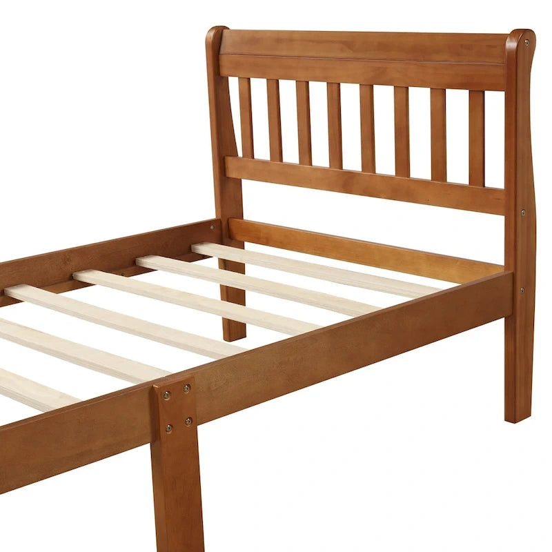 Piattaforma letto in legno, telaio letto singolo, pannello letto, base per materasso