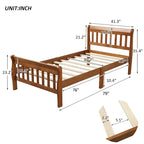 Piattaforma letto in legno, telaio letto singolo, pannello letto, base per materasso