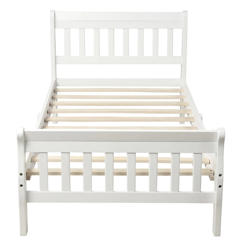 Piattaforma letto in legno, telaio letto singolo, pannello letto, base per materasso