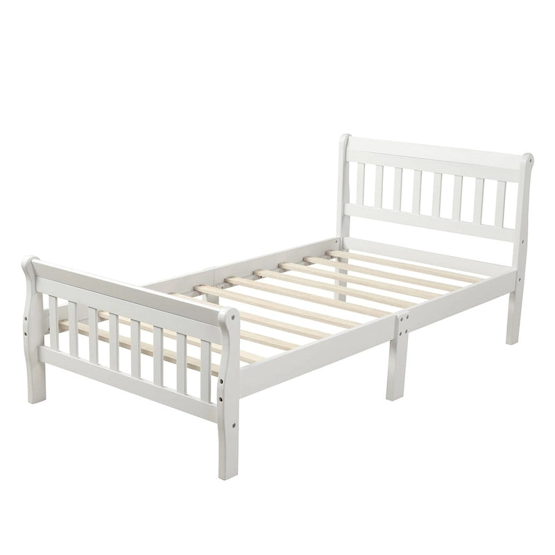 Piattaforma letto in legno, telaio letto singolo, pannello letto, base per materasso