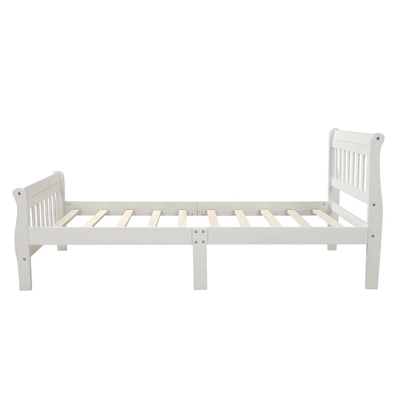 Piattaforma letto in legno, telaio letto singolo, pannello letto, base per materasso