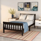 Piattaforma letto in legno, telaio letto singolo, pannello letto, base per materasso
