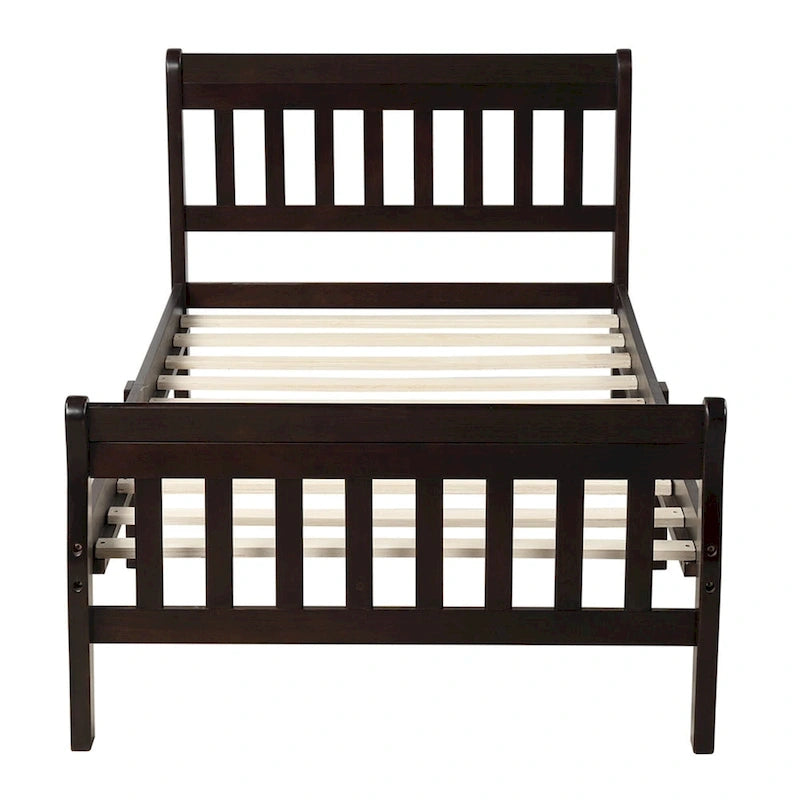 Piattaforma letto in legno, telaio letto singolo, pannello letto, base per materasso