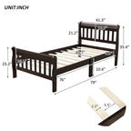 Piattaforma letto in legno, telaio letto singolo, pannello letto, base per materasso