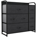 Multifunction 7 Drawers Furniture Storage Chest Grey 7-Drawer Dresser