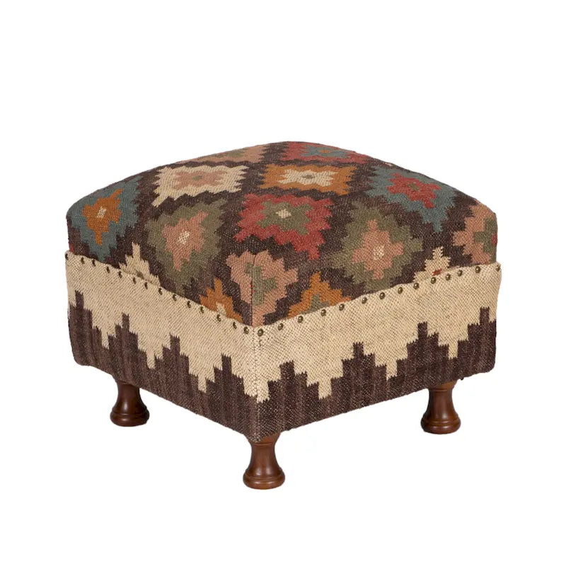   Handmade Upholstered Ottoman Stool