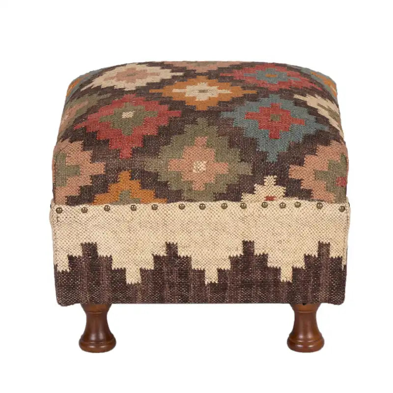 Sgabello Pouf Imbottito Fatto a Mano