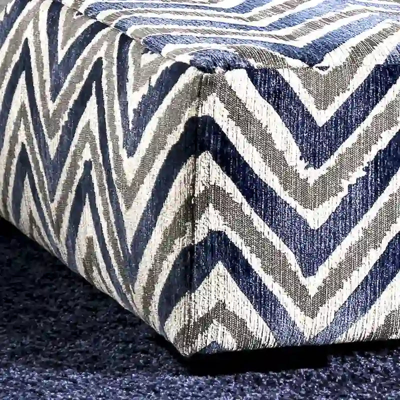 Slaren pouf poggiapiedi cocktail in microfibra blu notte di