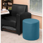 Pouf rotondo Lane - Verde ottanio