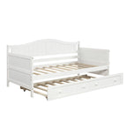 Letto a giorno in legno singolo con letto estraibile