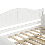 Letto a giorno in legno singolo con letto estraibile