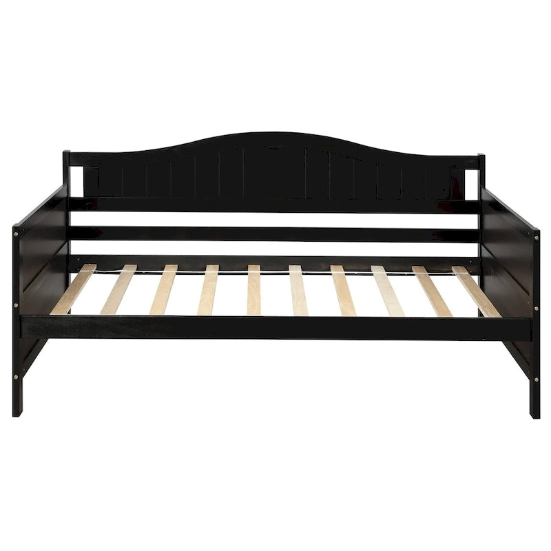 Letto a giorno in legno singolo con letto estraibile