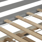 Letto a giorno in legno singolo con letto estraibile