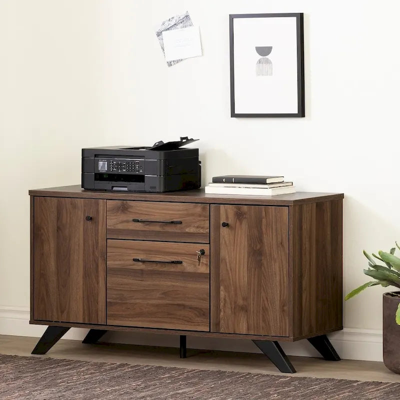 Mobile credenza a 2 cassetti Helsy con ante