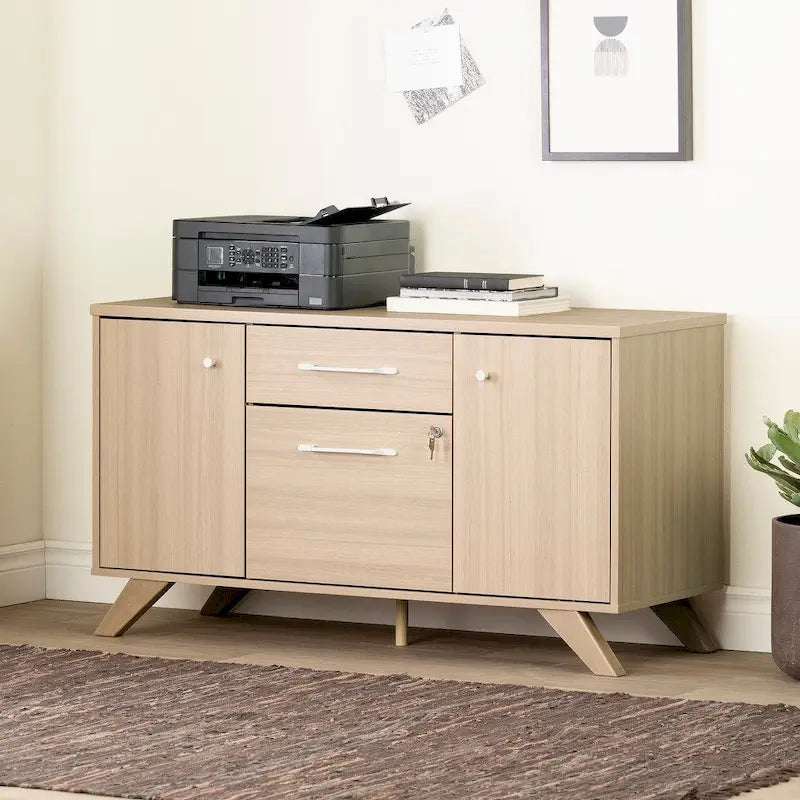 Mobile credenza a 2 cassetti Helsy con ante