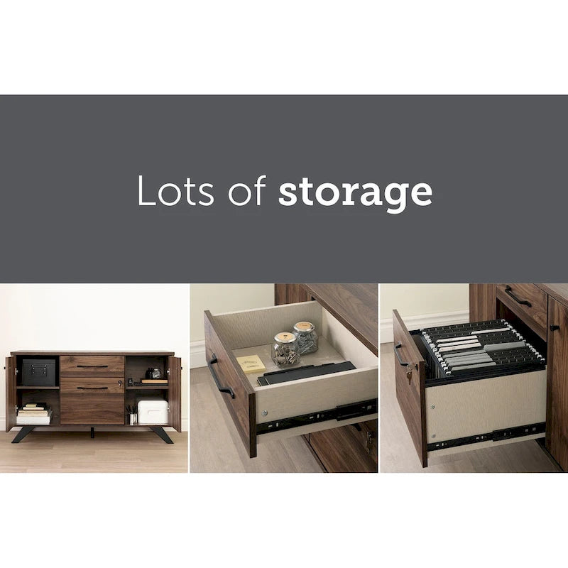 Mobile credenza a 2 cassetti Helsy con ante