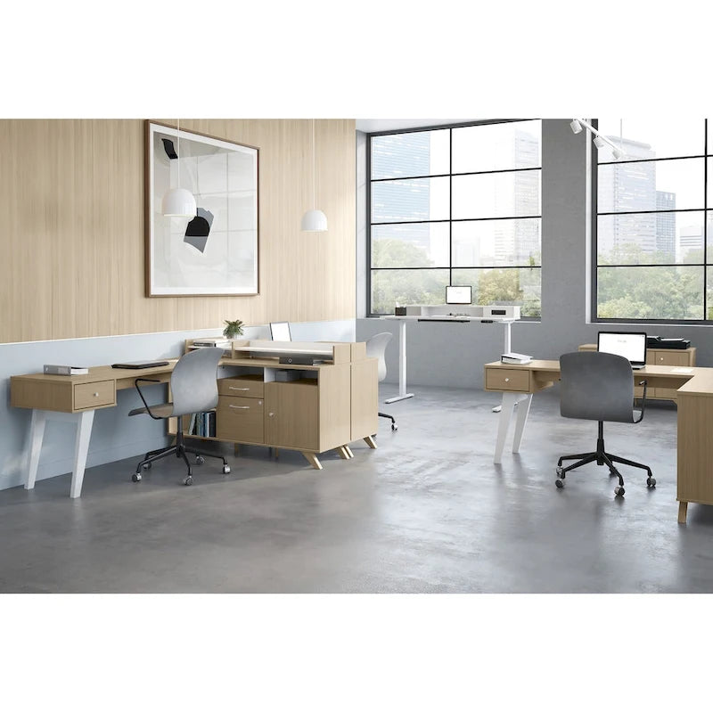 Mobile credenza a 2 cassetti Helsy con ante