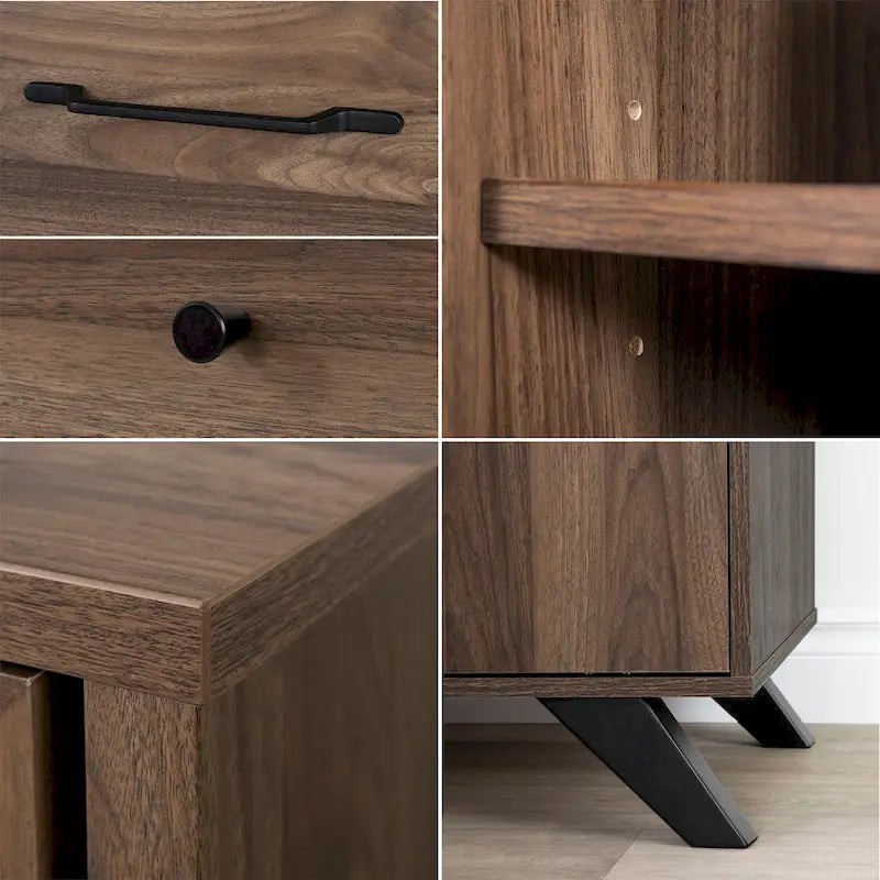 Mobile credenza a 2 cassetti Helsy con ante