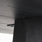Tavolo esagonale da ingresso in legno massello marrone scuro