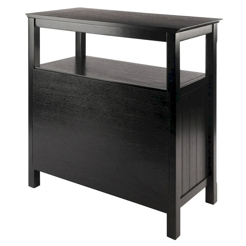 Credenza da buffet, nera - 36 x 18,03 x 35,98 pollici - 36 x 18,03 x 35,98 pollici
