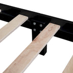 Struttura letto a piattaforma in legno in stile retrò