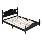 Struttura letto a piattaforma in legno in stile retrò