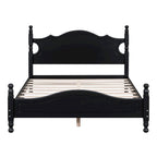 Struttura letto a piattaforma in legno in stile retrò
