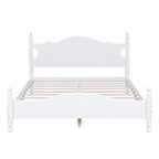 Struttura letto a piattaforma in legno in stile retrò