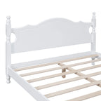 Struttura letto a piattaforma in legno in stile retrò