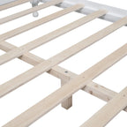 Struttura letto a piattaforma in legno in stile retrò