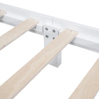 Struttura letto a piattaforma in legno in stile retrò