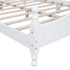 Struttura letto a piattaforma in legno in stile retrò
