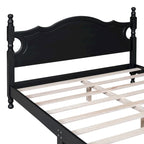 Struttura letto a piattaforma in legno in stile retrò
