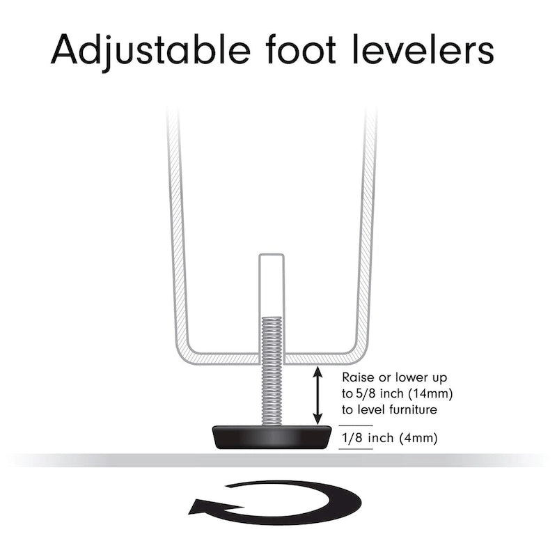 Mobile TV rettangolare Easton per TV fino a 75" - Larghezza 173 cm