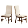 Sedie da pranzo imbottite Flatiron Nailhead (set da 2) di