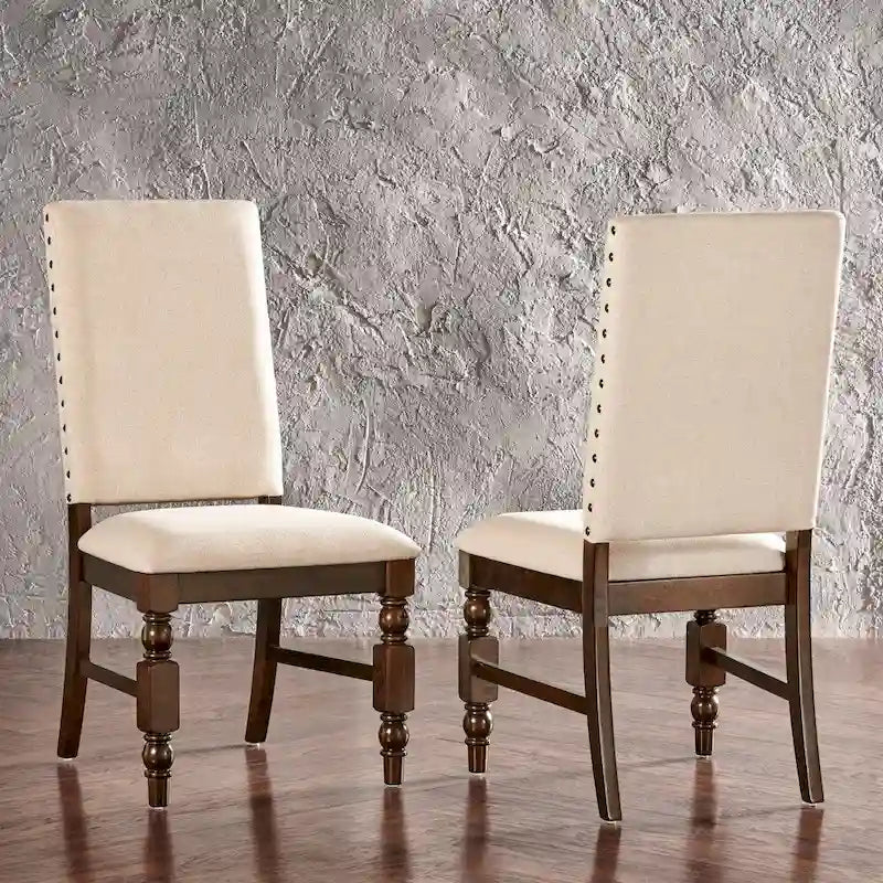 Sedie da pranzo imbottite Flatiron Nailhead (set da 2) di