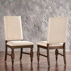 Sedie da pranzo imbottite Flatiron Nailhead (set da 2) di