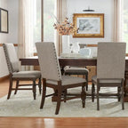 Sedie da pranzo imbottite Flatiron Nailhead (set da 2) di