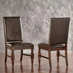 Sedie da pranzo imbottite Flatiron Nailhead (set da 2) di