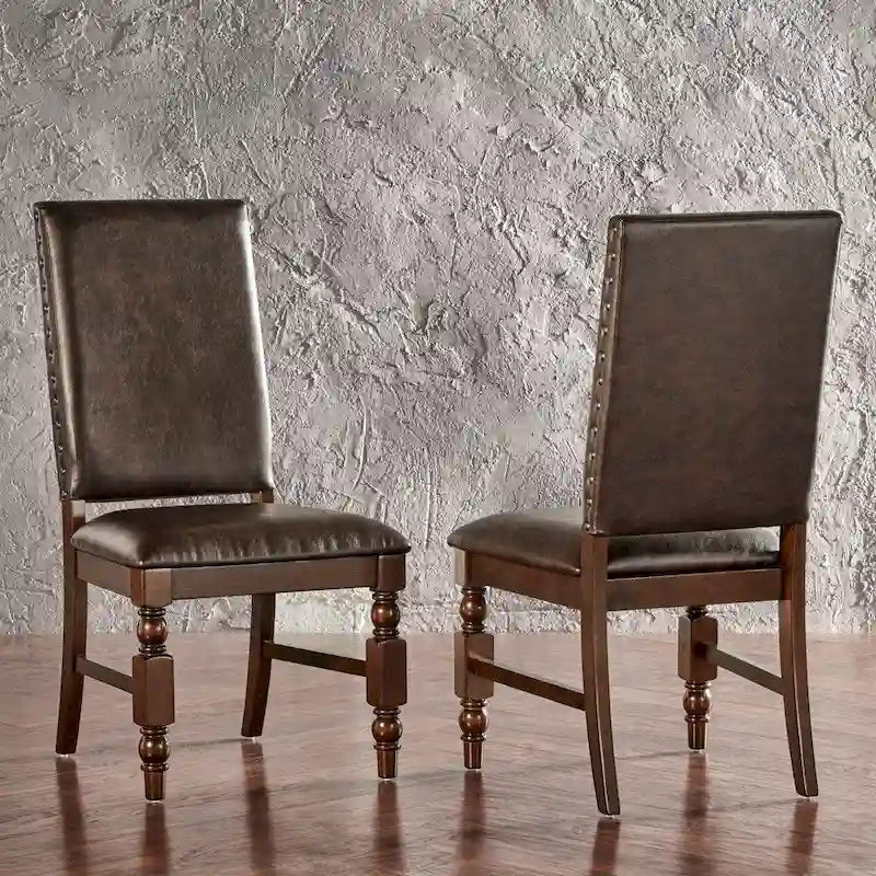 Sedie da pranzo imbottite Flatiron Nailhead (set da 2) di