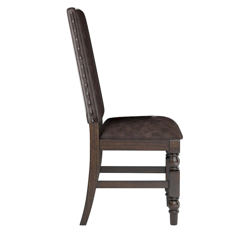 Sedie da pranzo imbottite Flatiron Nailhead (set da 2) di