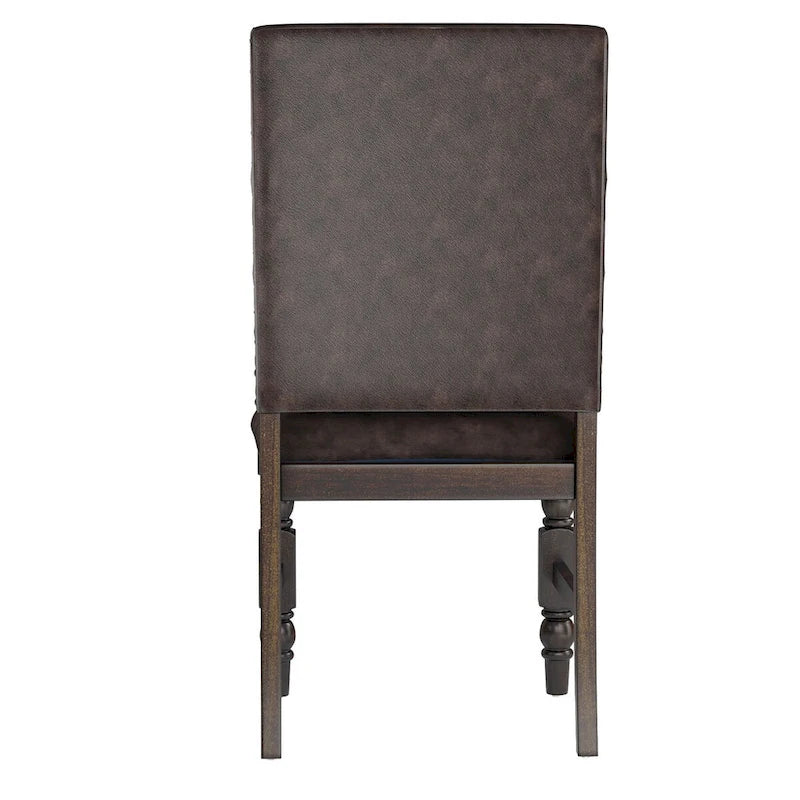 Sedie da pranzo imbottite Flatiron Nailhead (set da 2) di