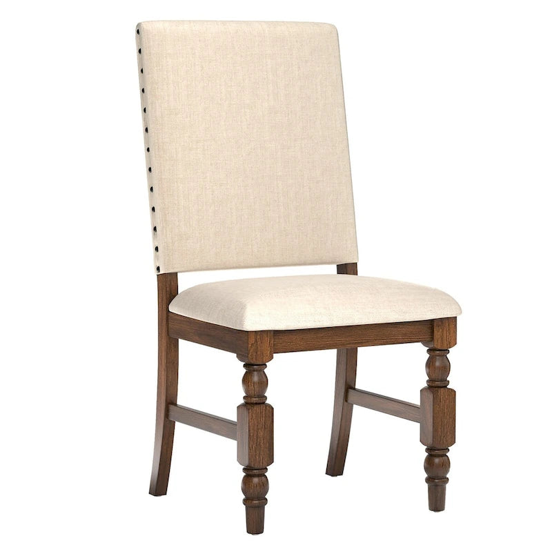 Sedie da pranzo imbottite Flatiron Nailhead (set da 2) di