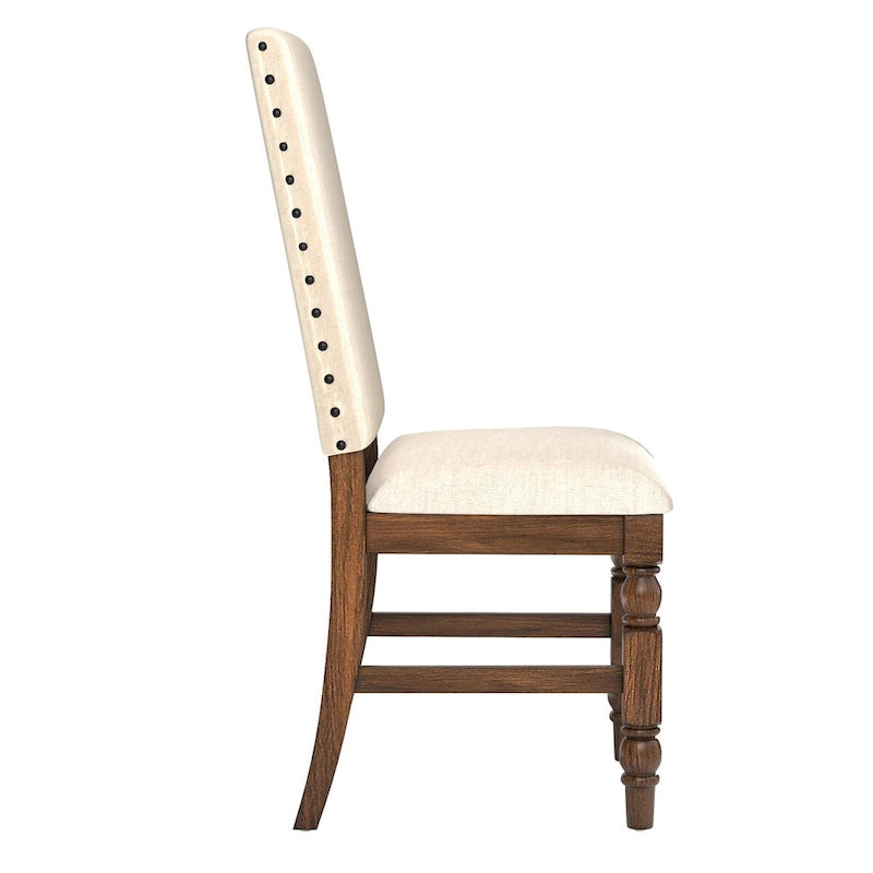 Sedie da pranzo imbottite Flatiron Nailhead (set da 2) di