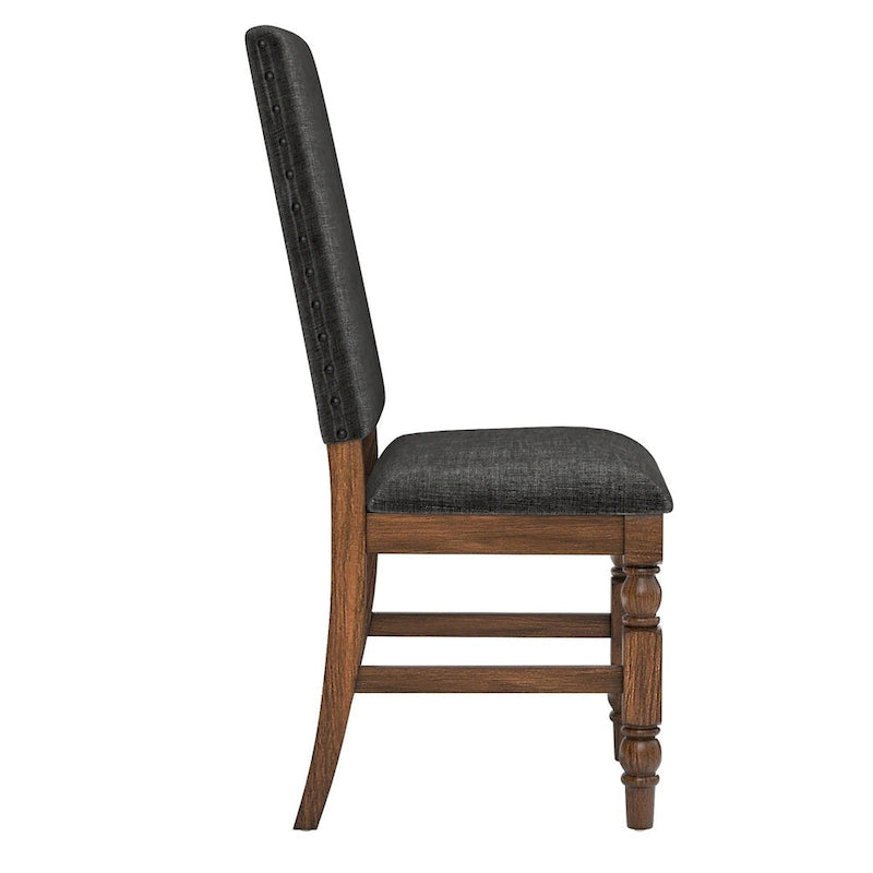 Sedie da pranzo imbottite Flatiron Nailhead (set da 2) di